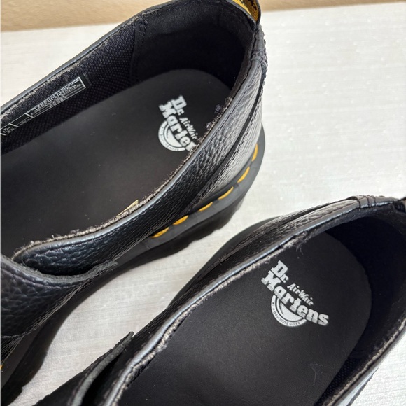 New Dr. Martens Black Leather Mary Jane Platform Shoes Women’s 11 - Picture 10 of 14